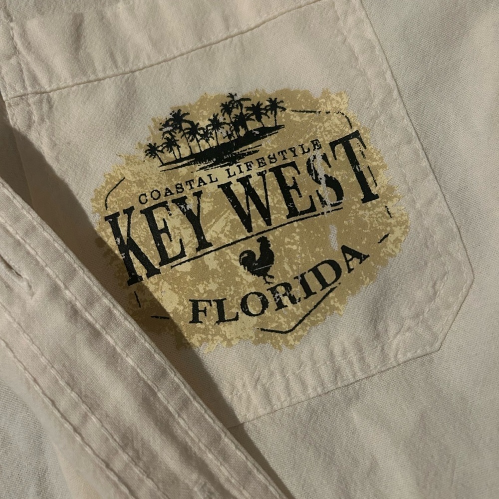 Men's Cream Shirt - Picture 7 of 8